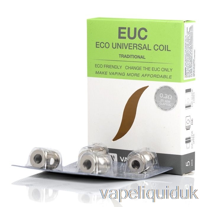 Vaporesso EUC Replacement Coils 0.3ohm Traditional EUC Clapton Vape Liquid